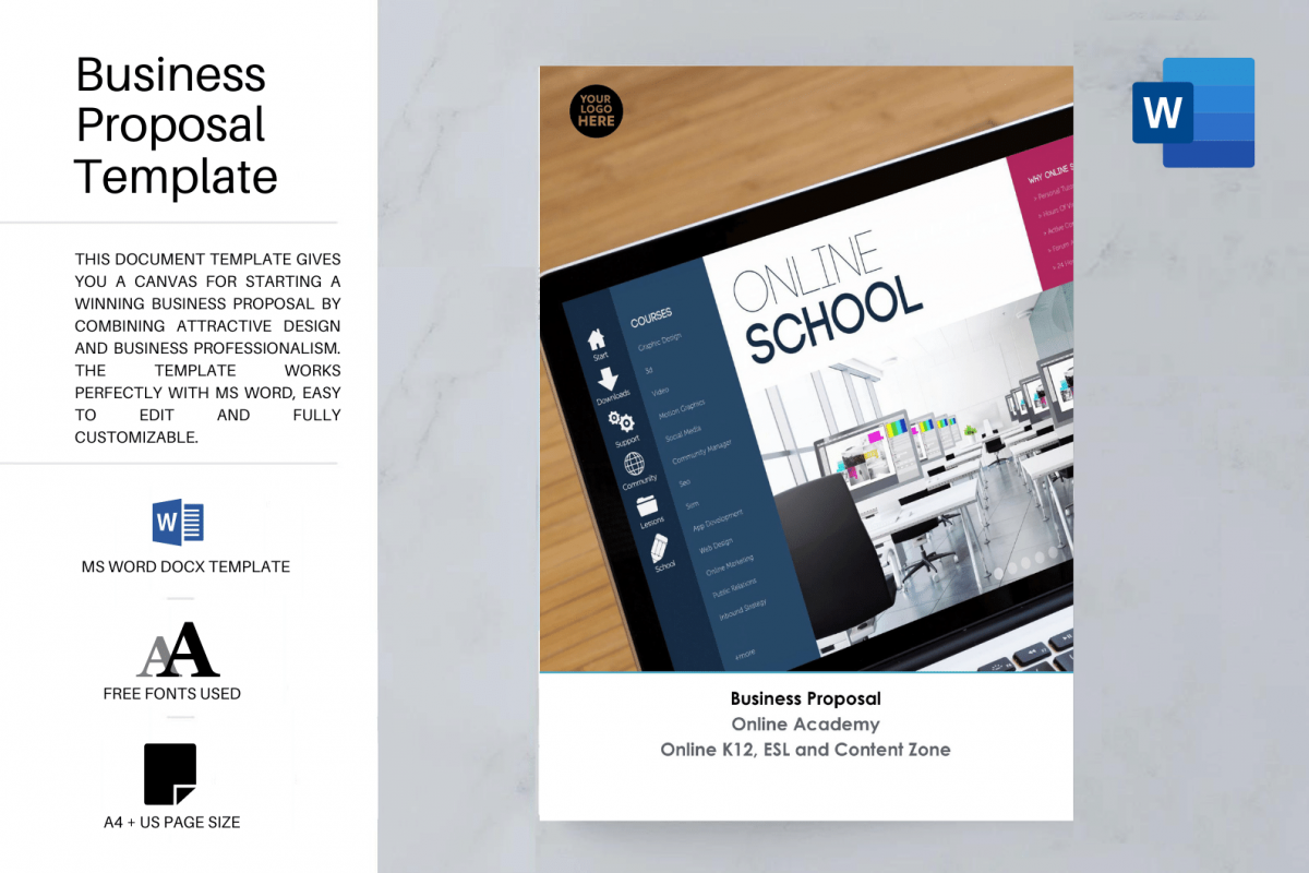 Proposal Platform Online School Platform Proposal Template - RFPLY - Proposal Templates