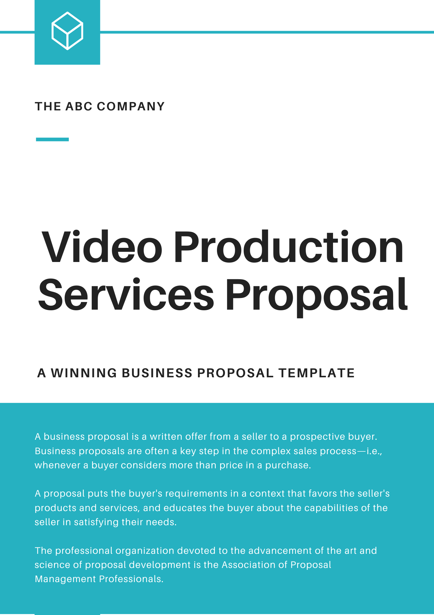 Video Production Proposal Template - Sfiveband.com