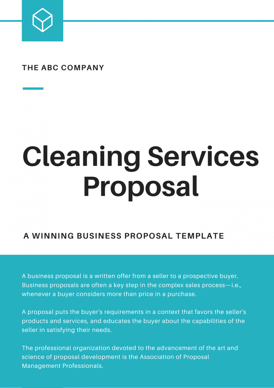 Cleaning Services Proposal