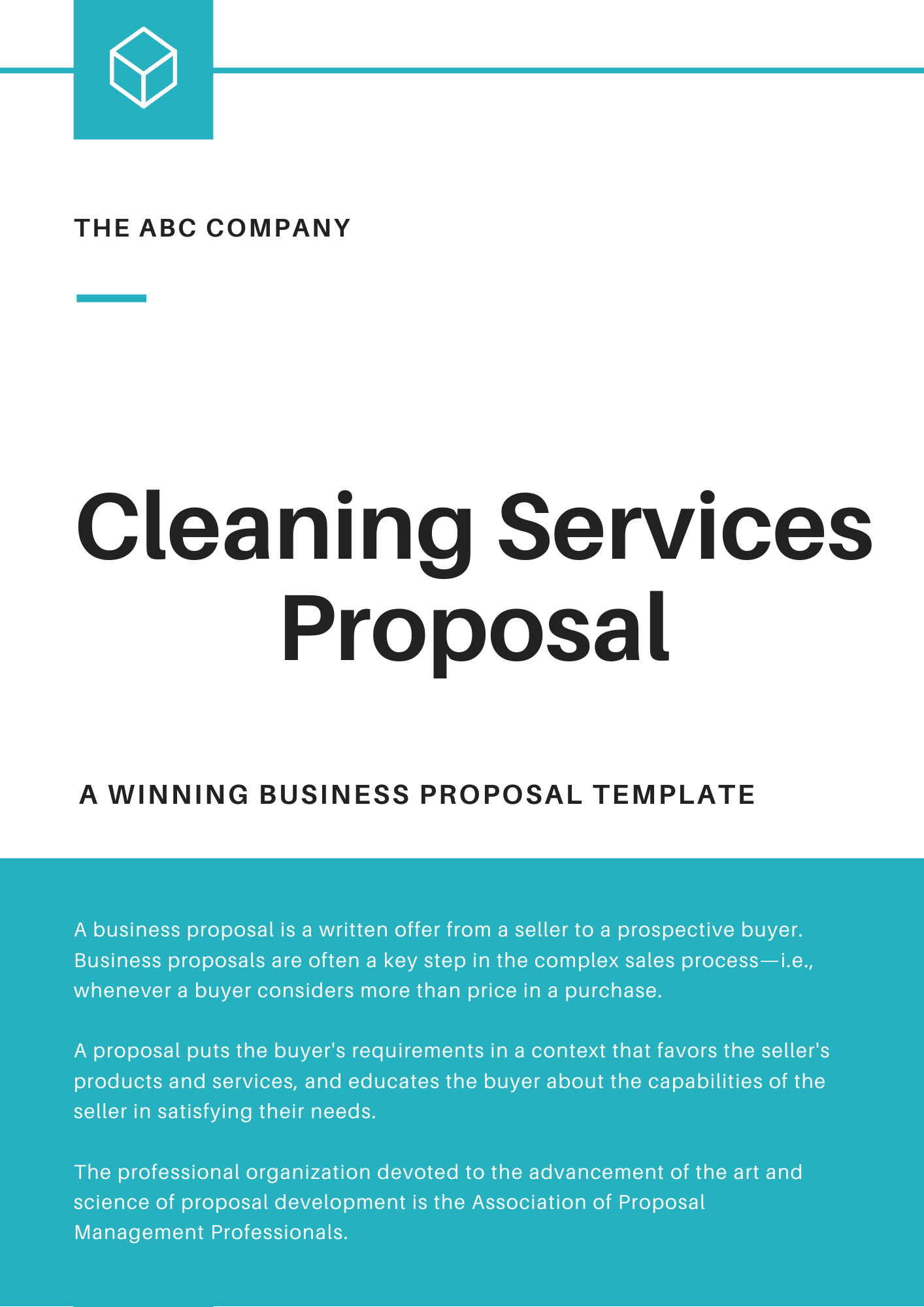Cleaning Services Proposal Template RFPLY
