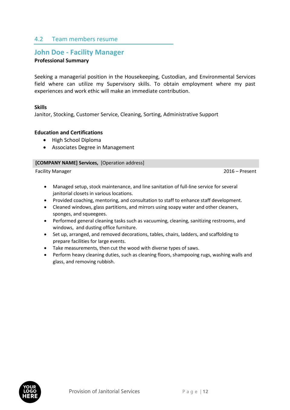 Cleaning services proposal template 12 scaled