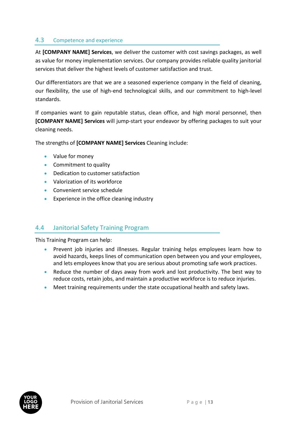 Cleaning services proposal template 13 scaled