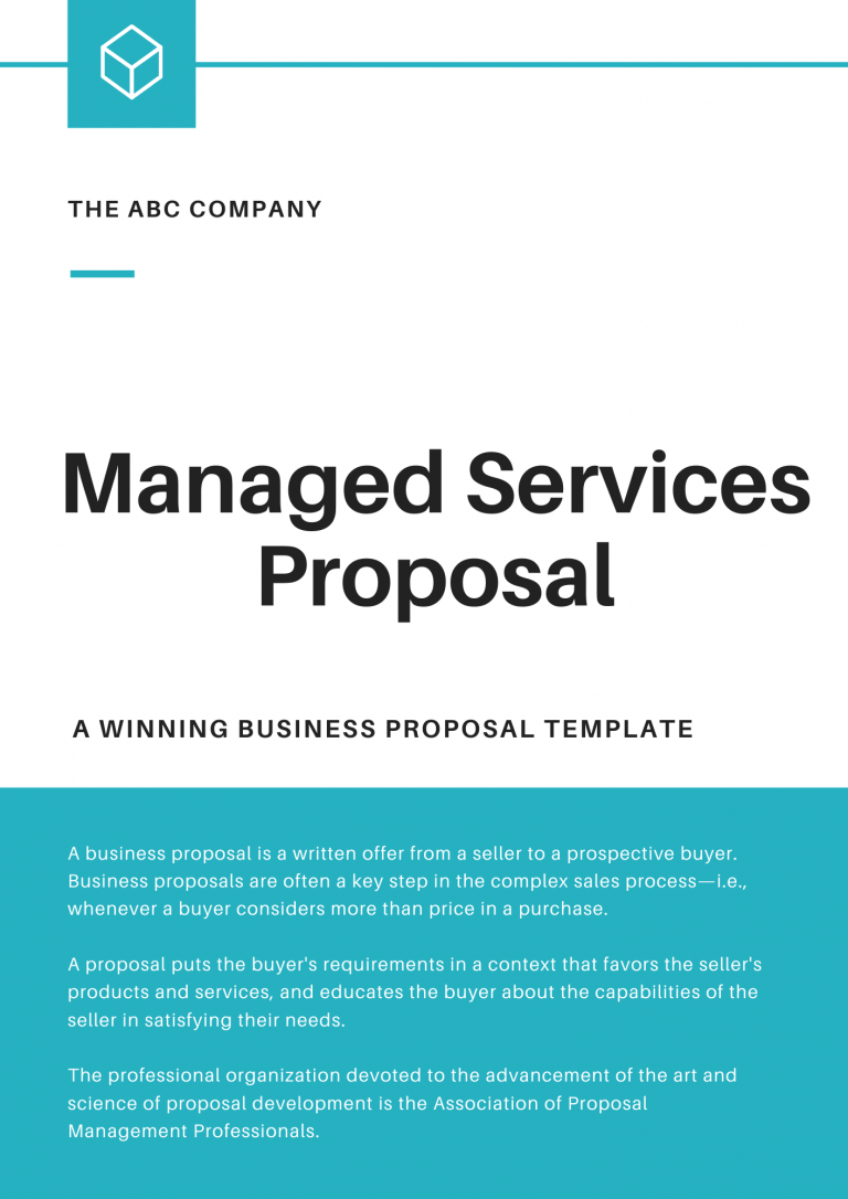 Managed Services Business Proposal Template RFPLY