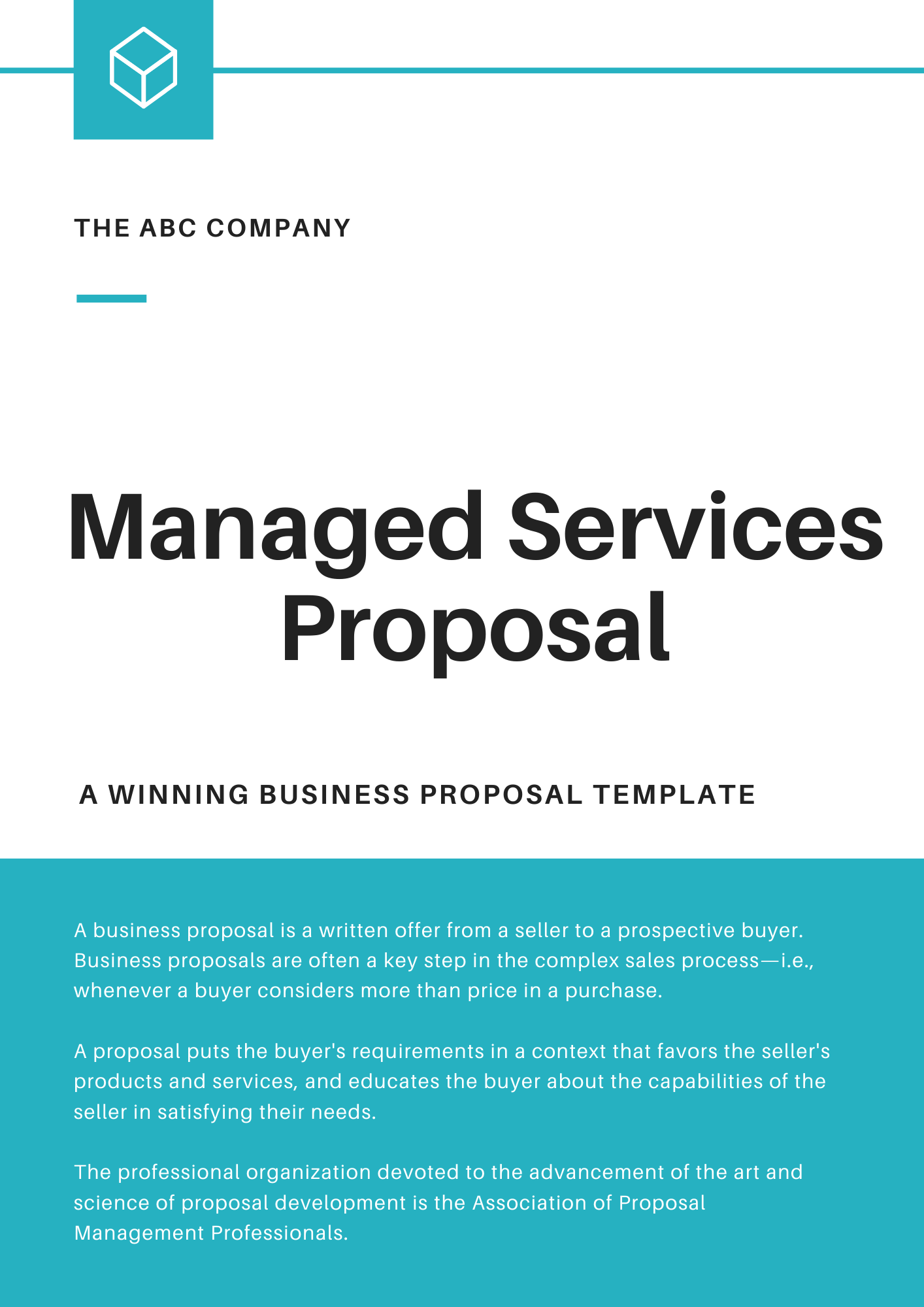 Managed Services Proposal Template RFPLY