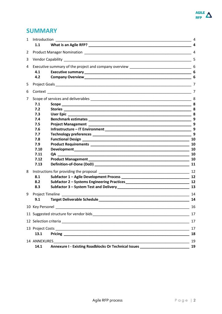 Agile RFP Process: Customizable Template to Streamline Your Process ...