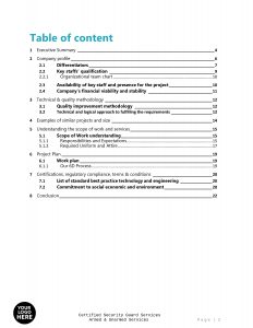 Certified Security Guard Services Proposal Template - RFPLY - Proposal ...