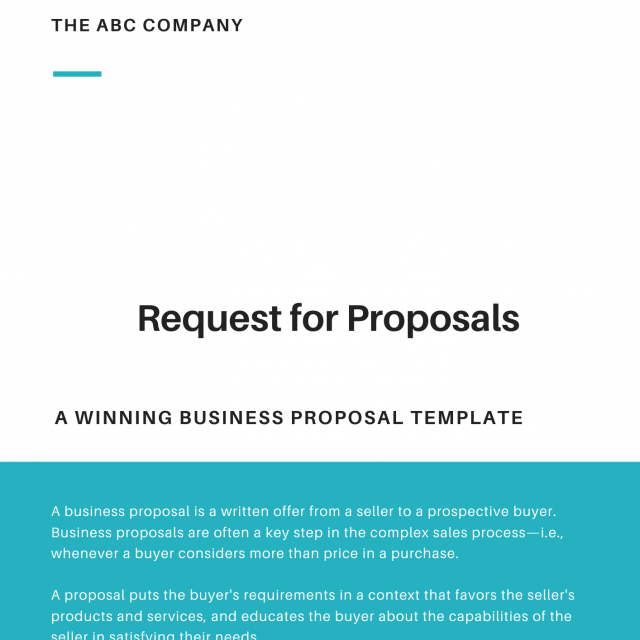 RFP proposal templates
