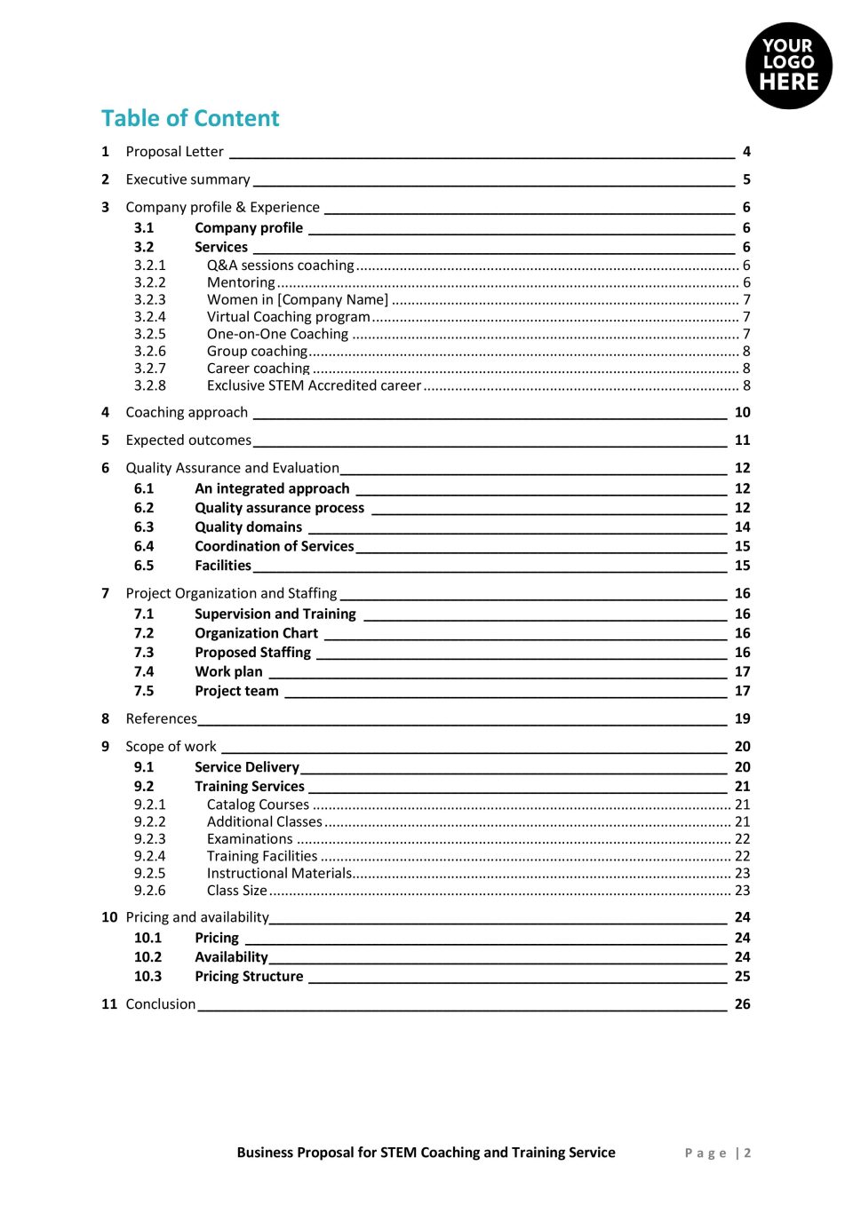 STEM Coaching and Training Service Proposal Template 02 scaled