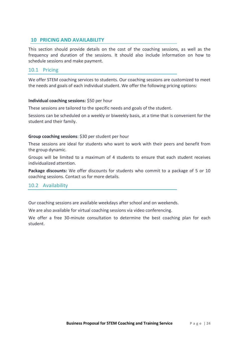 STEM Coaching and Training Service Proposal Template 24 scaled