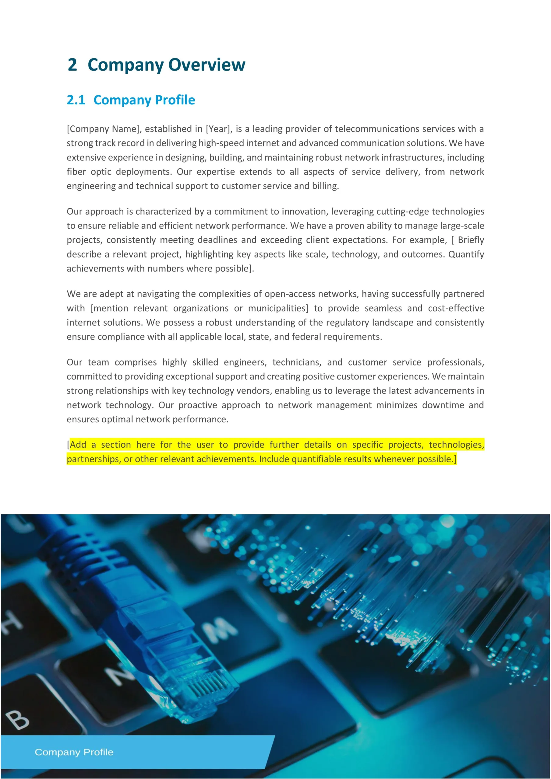 ISP Recruitment for Open-Access Network Proposal Template - Image 5