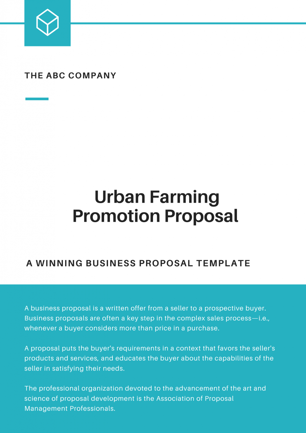Urban farming proposal