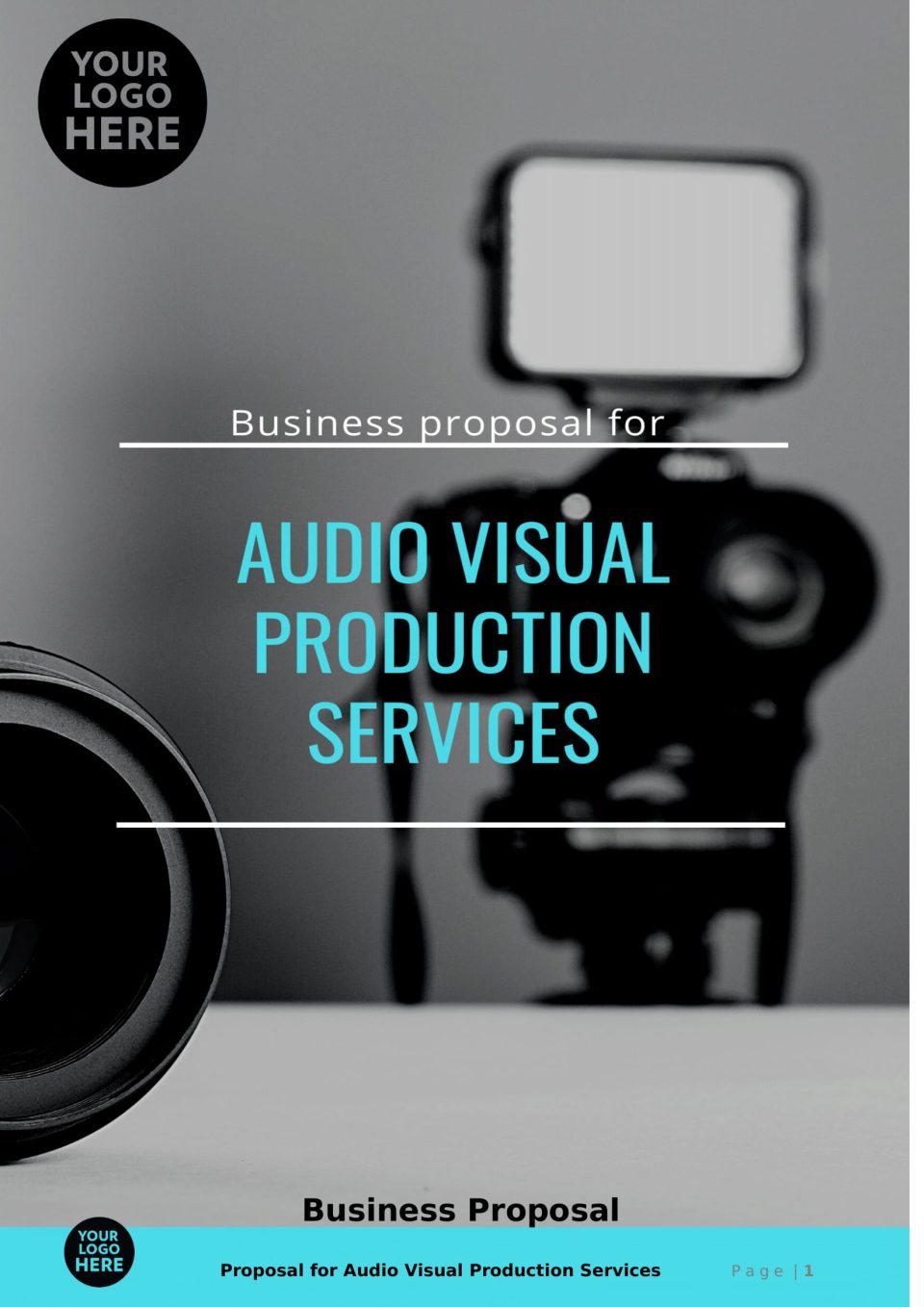 Audio Visual Production Services Proposal template 01