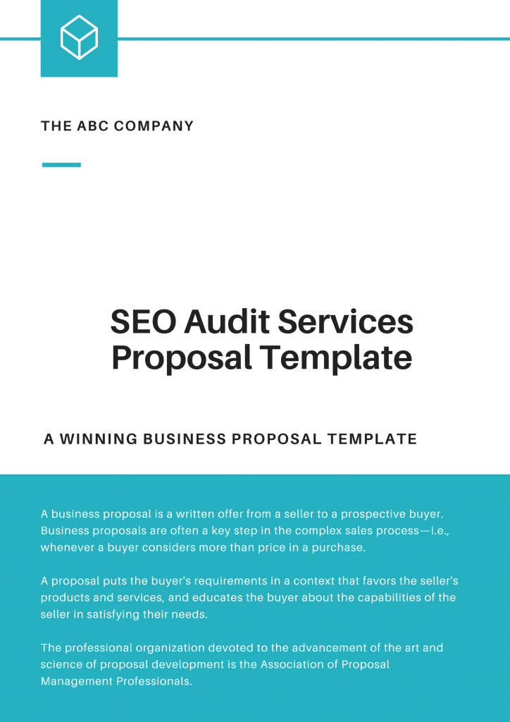 SEO Audit Services Proposal Template RFP Proposal templates
