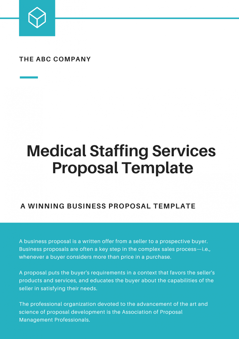 Medical Staffing Proposal Template