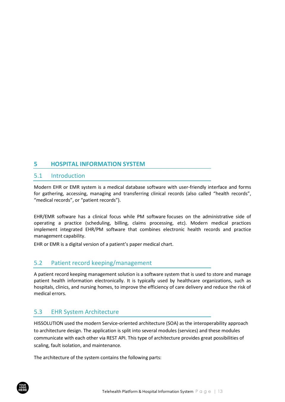 Business Proposal Hospital Information System Template 13 scaled