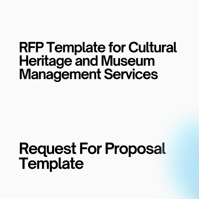 RFP Template for Cultural Heritage and Museum Management Services