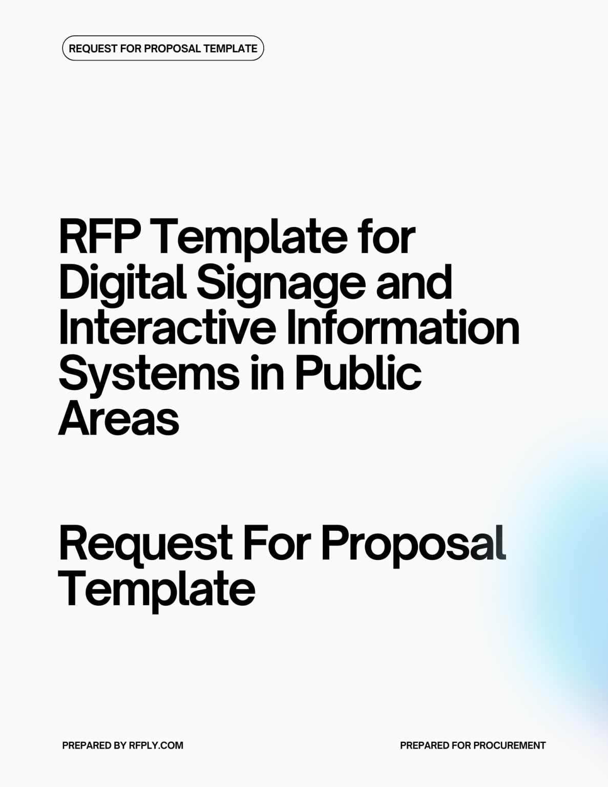 RFP Template for Digital Signage and Interactive Information Systems in ...