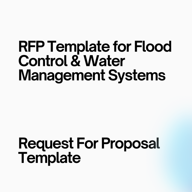 RFP Template for Flood Control and Water Management Systems