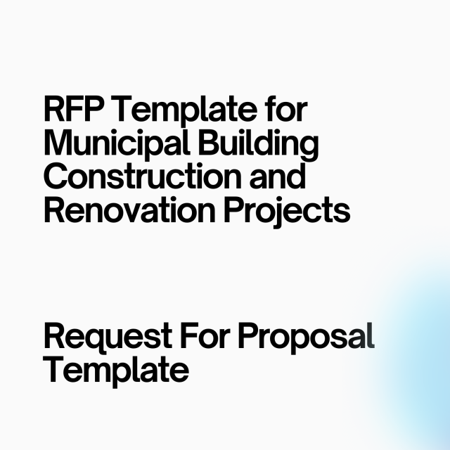 RFP Template for Municipal Building Construction and Renovation Projects