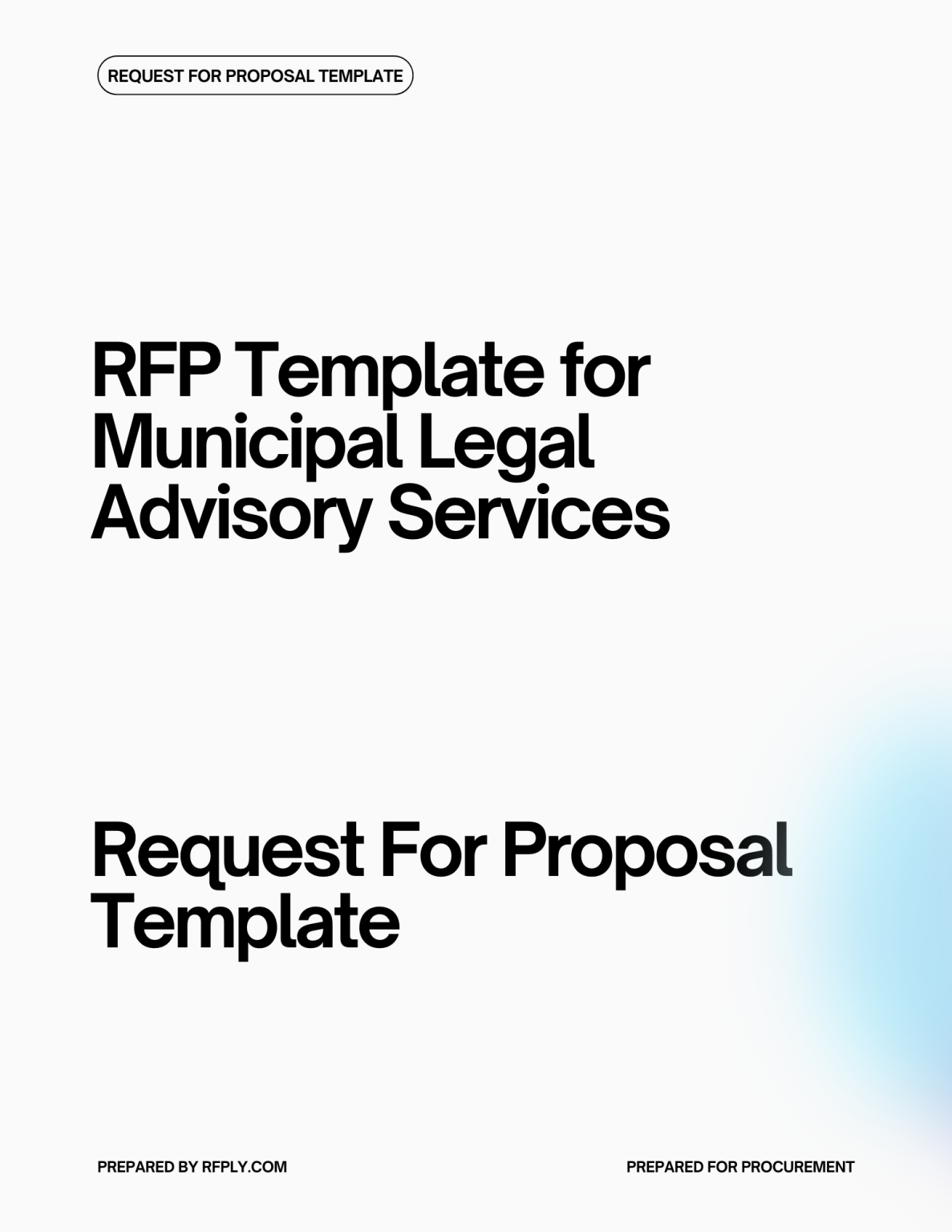 Legal Rfp Examples RFP Template for Municipal Legal Advisory Services - RFPLY - Proposal ...