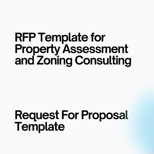 RFP Template for Property Assessment and Zoning Consulting
