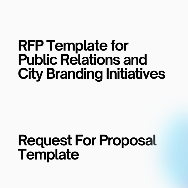 RFP Template for Public Relations and City Branding Initiatives