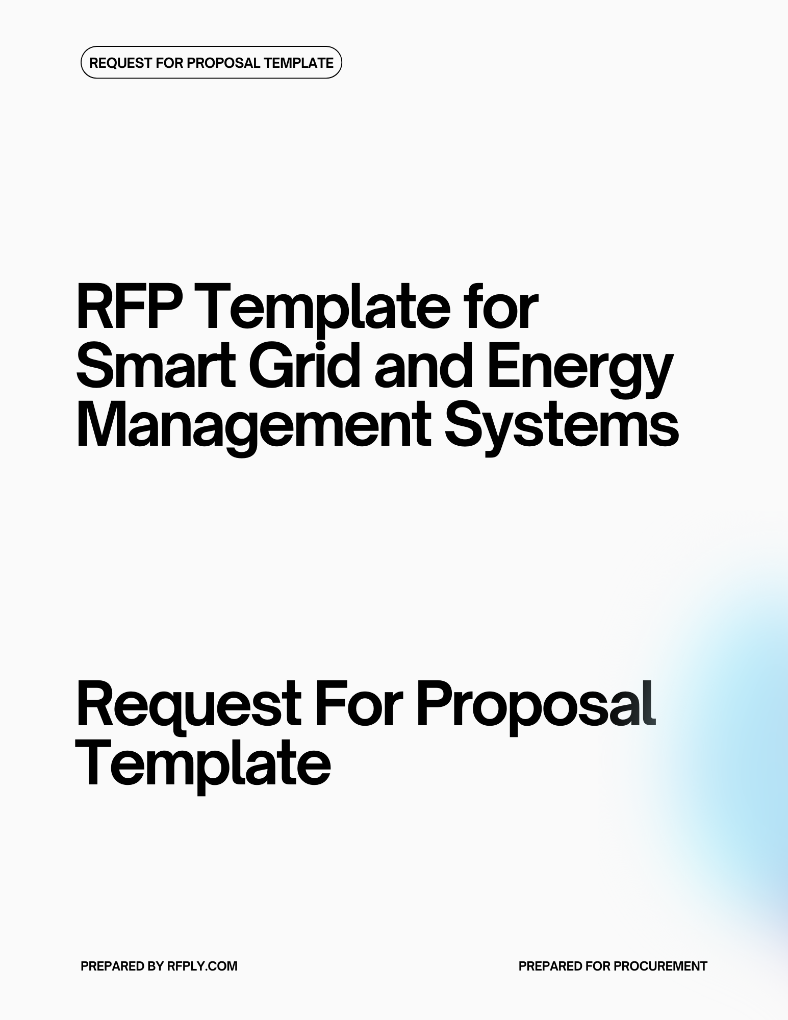 RFP Template For Smart Grid And Energy Management Systems - RFPLY ...