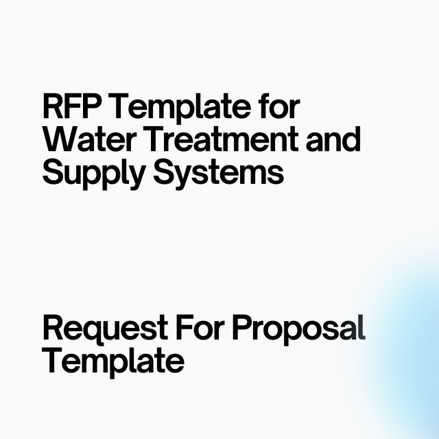 RFP Template for Water Treatment and Supply Systems