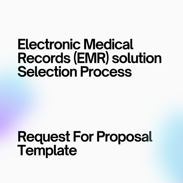 Request For Proposal Template