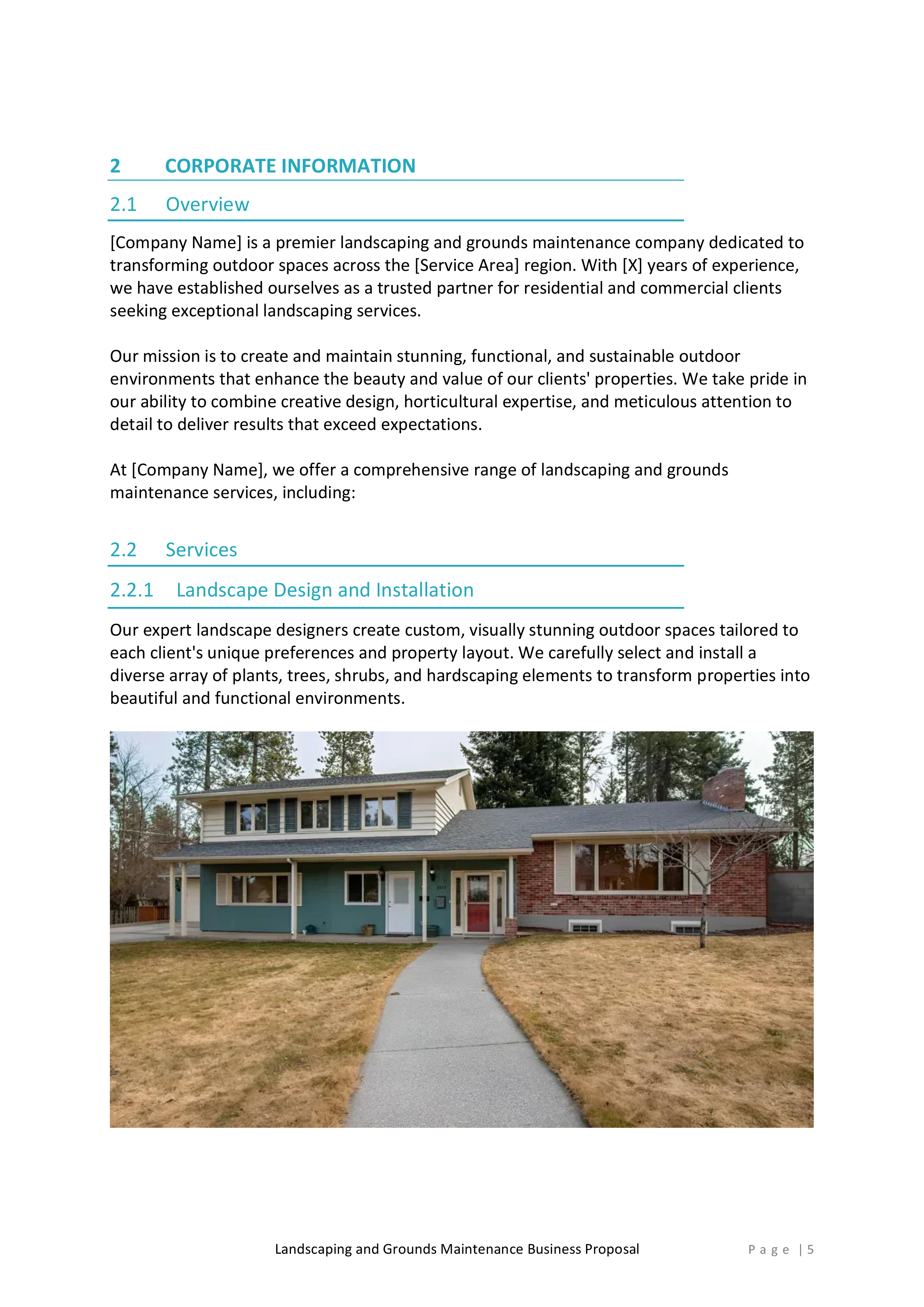 Landscaping and Grounds Maintenance Proposal Template - Image 6