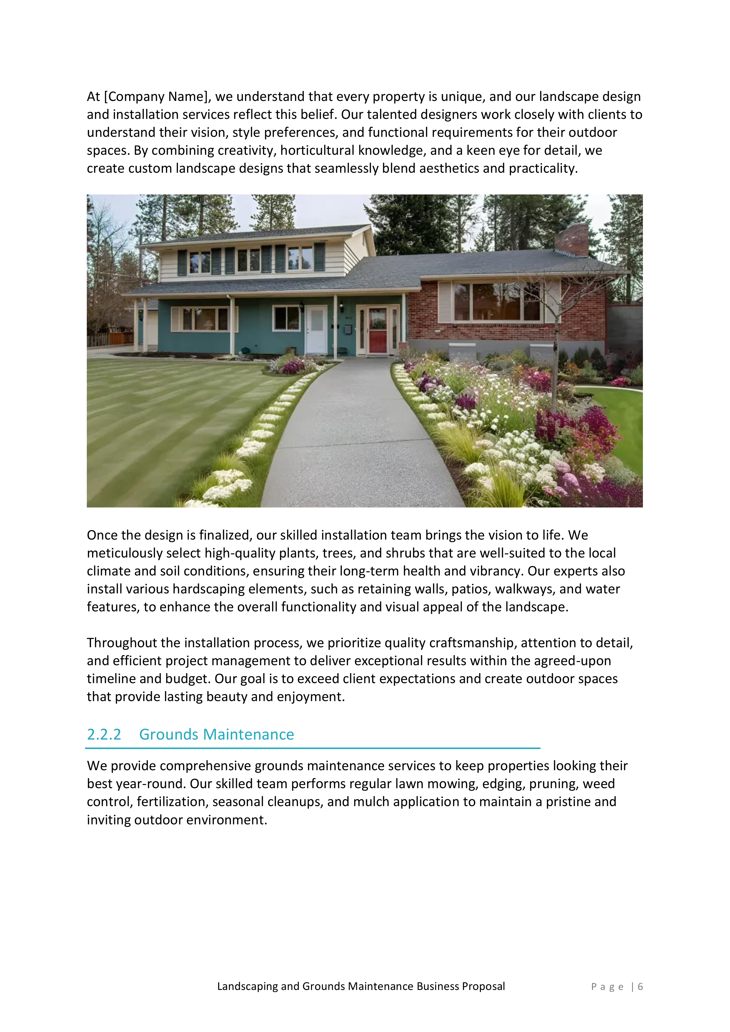 Landscaping and Grounds Maintenance Proposal Template - Image 7