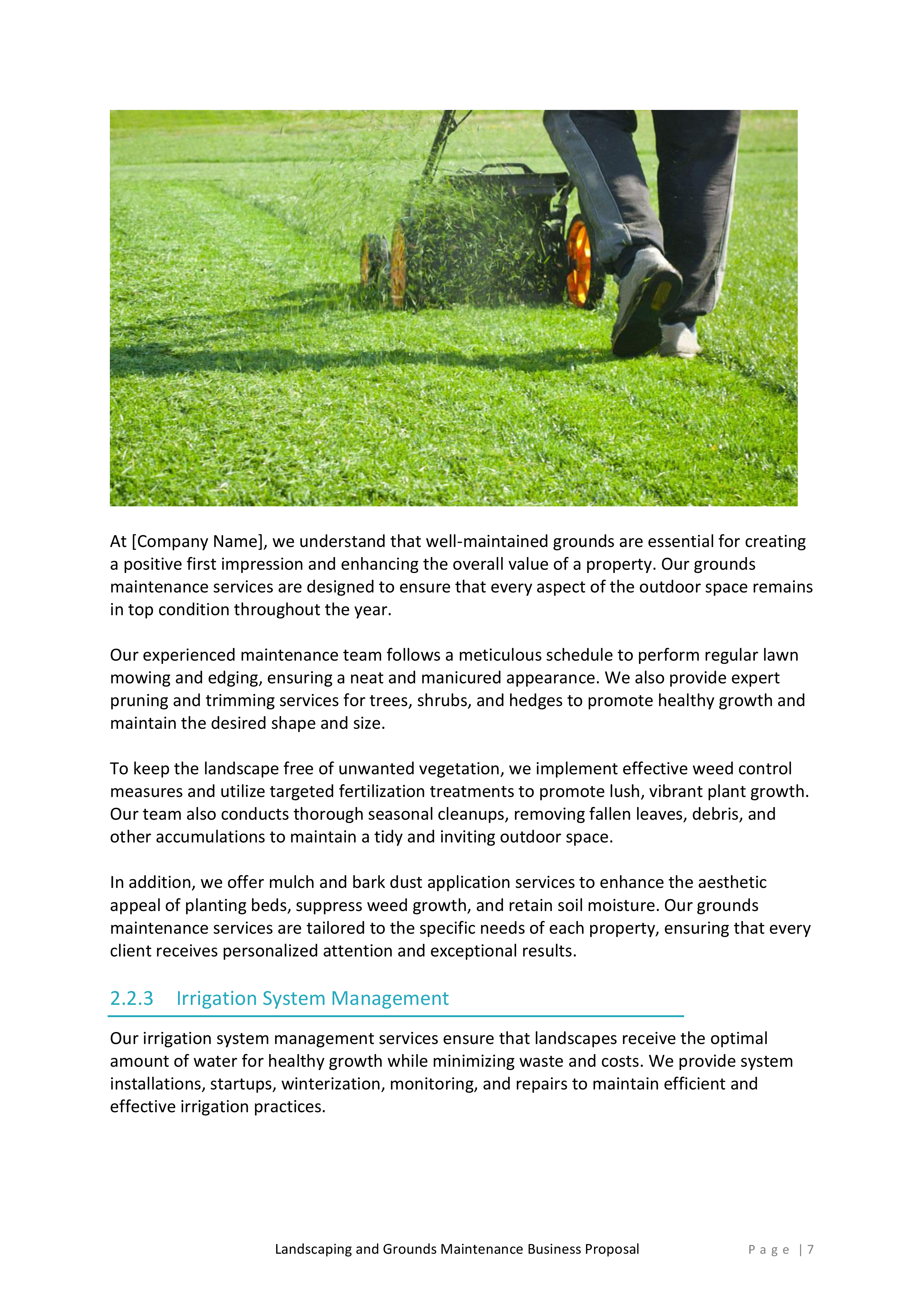 Landscaping and Grounds Maintenance Proposal Template - Image 8