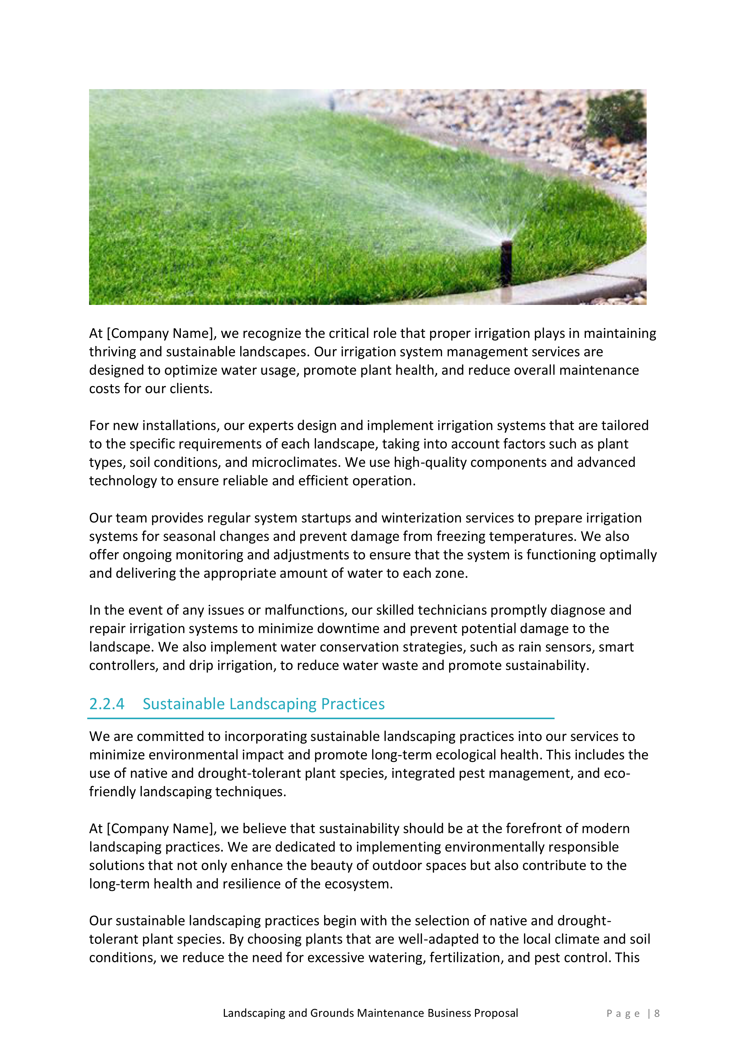 Landscaping and Grounds Maintenance Proposal Template - Image 9