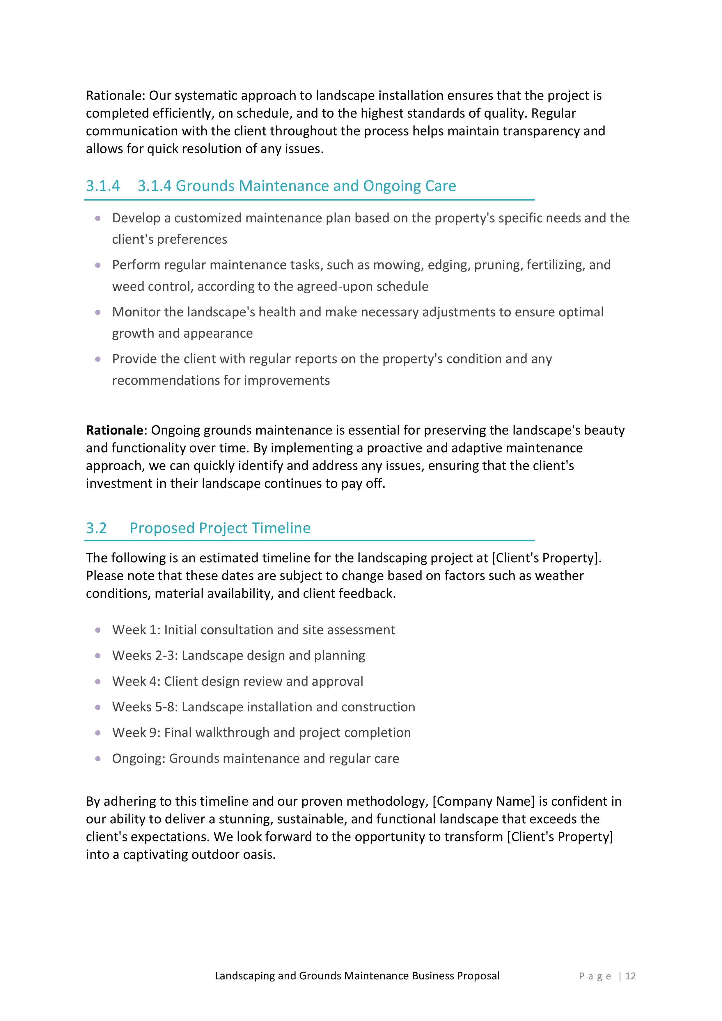 Landscaping and Grounds Maintenance Proposal Template - Image 13