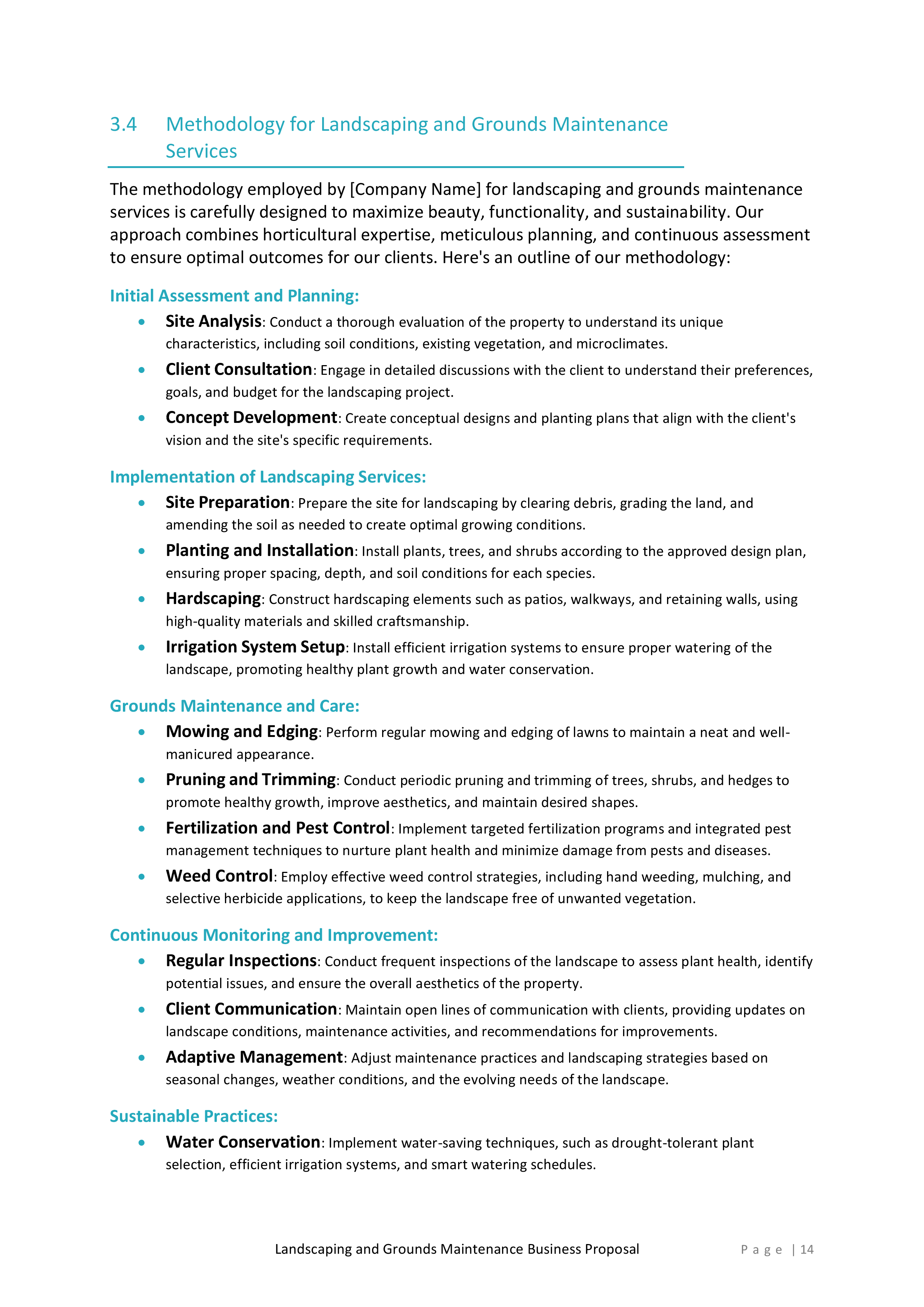 Landscaping and Grounds Maintenance Proposal Template - Image 15