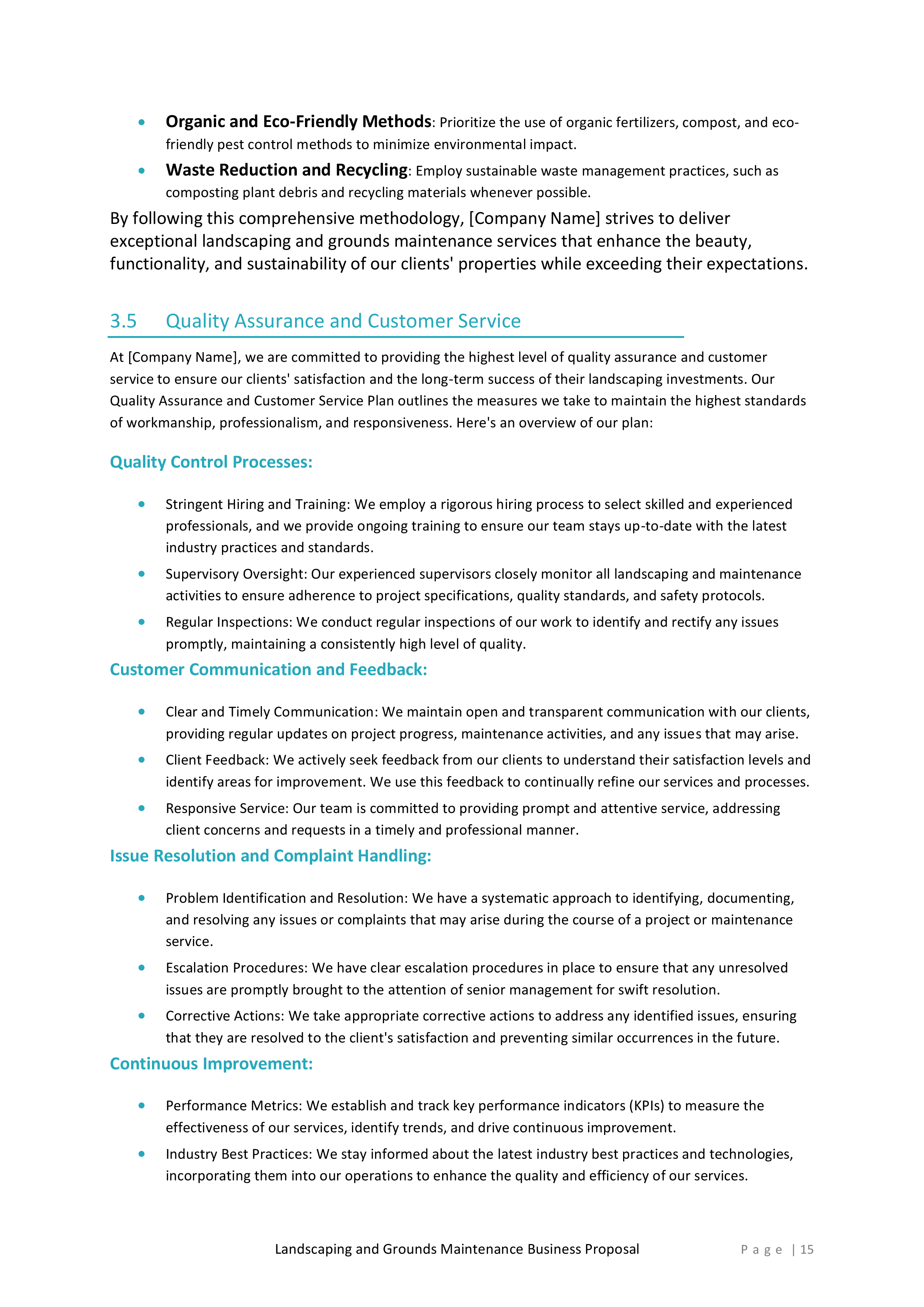 Landscaping and Grounds Maintenance Proposal Template - Image 16