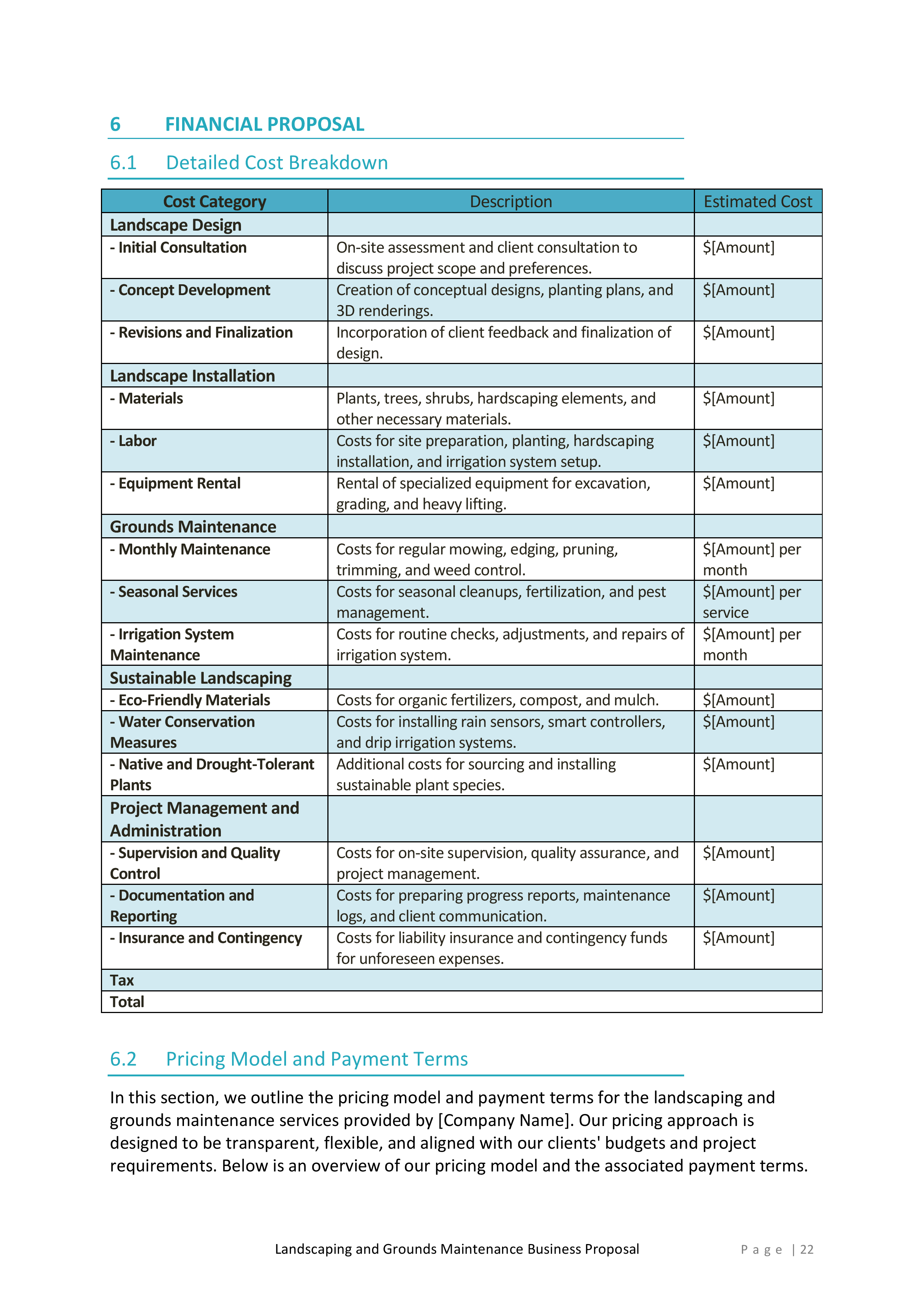 Landscaping and Grounds Maintenance Proposal Template - Image 23