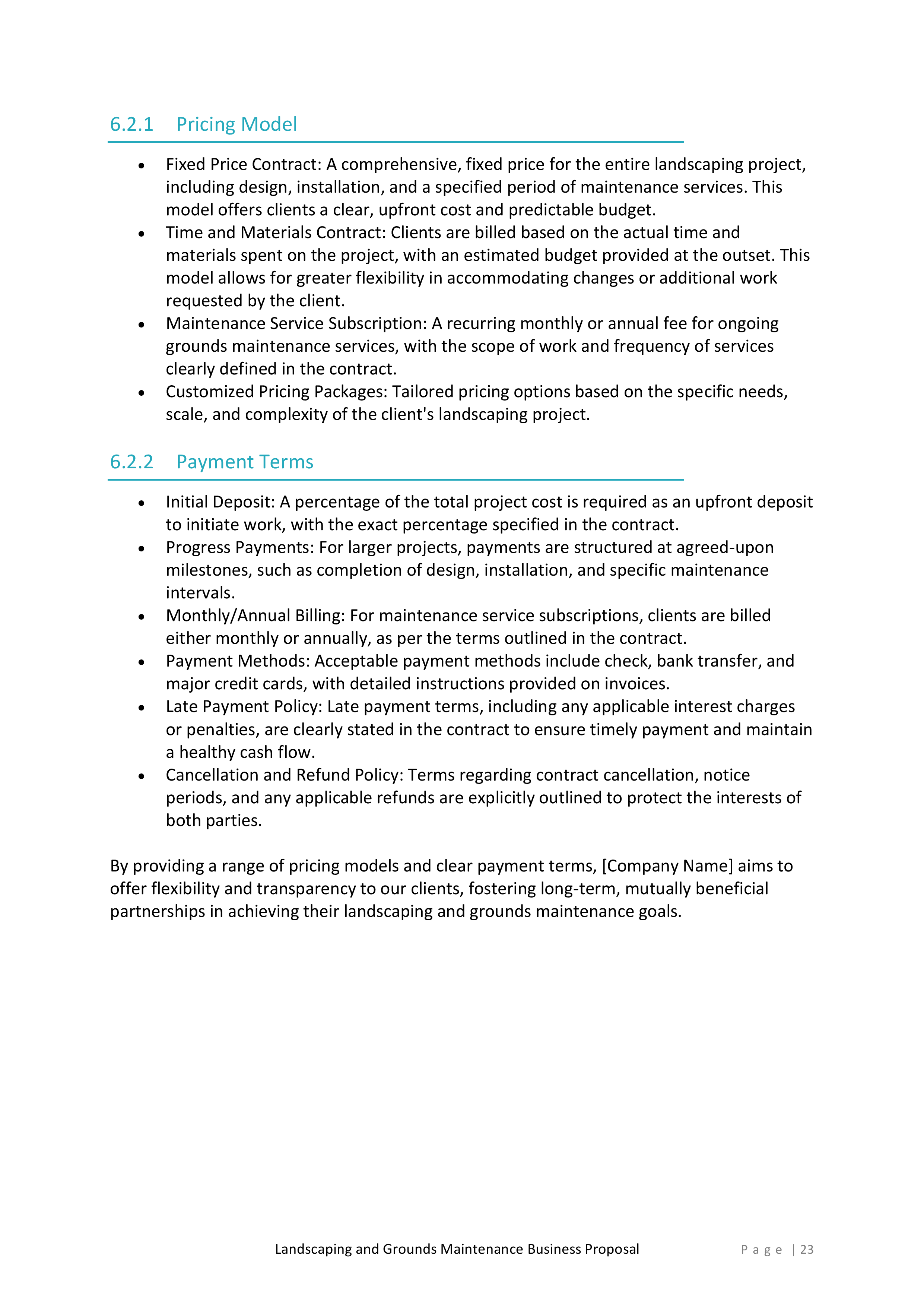 Landscaping and Grounds Maintenance Proposal Template - Image 24