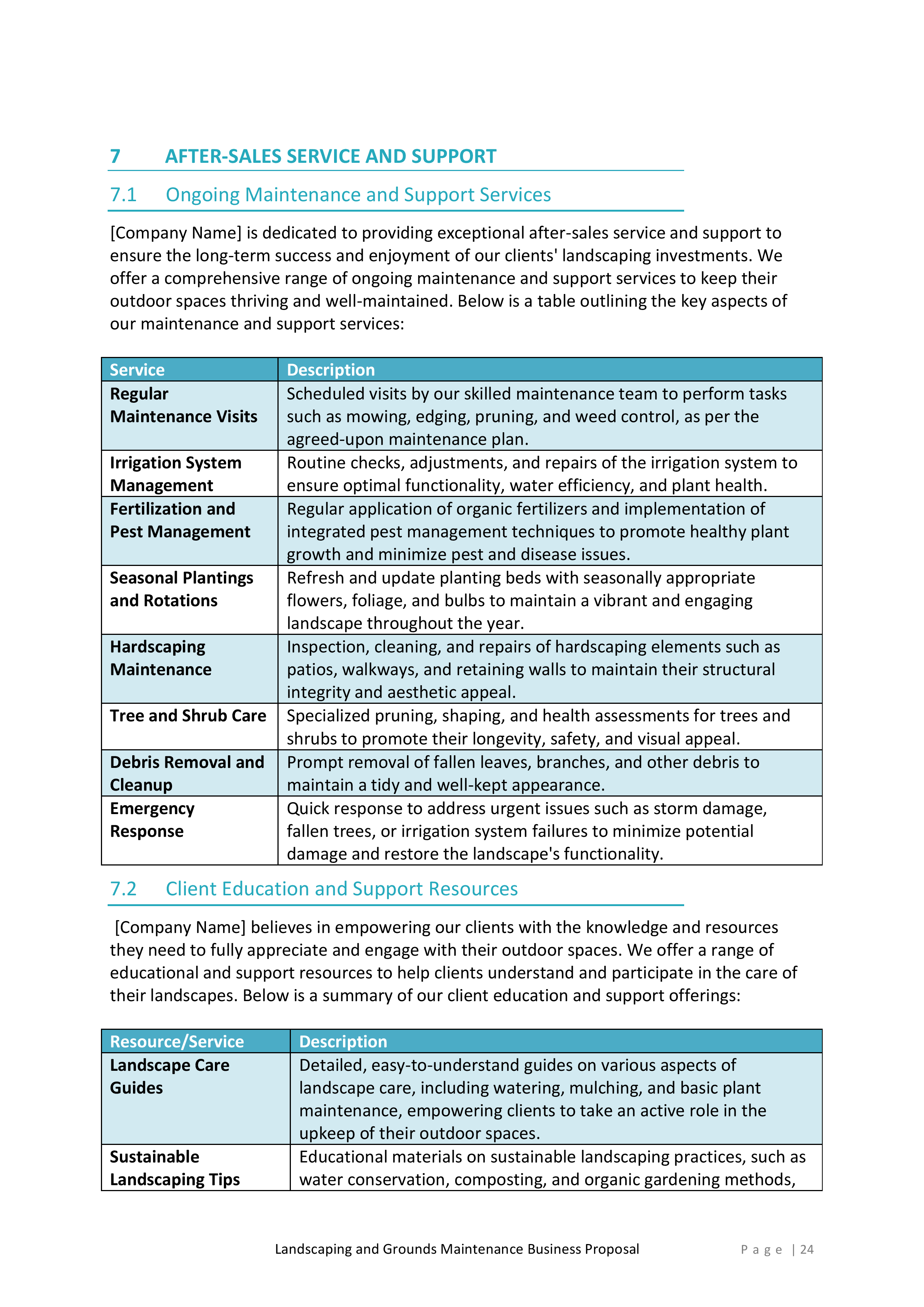 Landscaping and Grounds Maintenance Proposal Template - Image 25