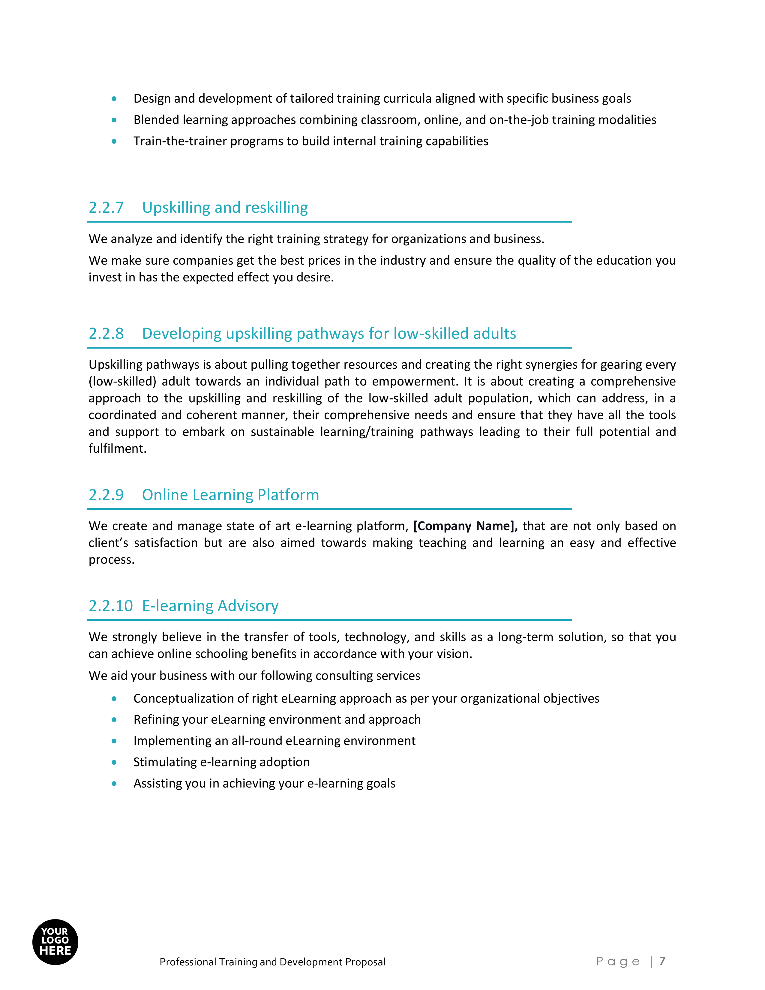 Professional Training and Development Proposal Template - Image 8