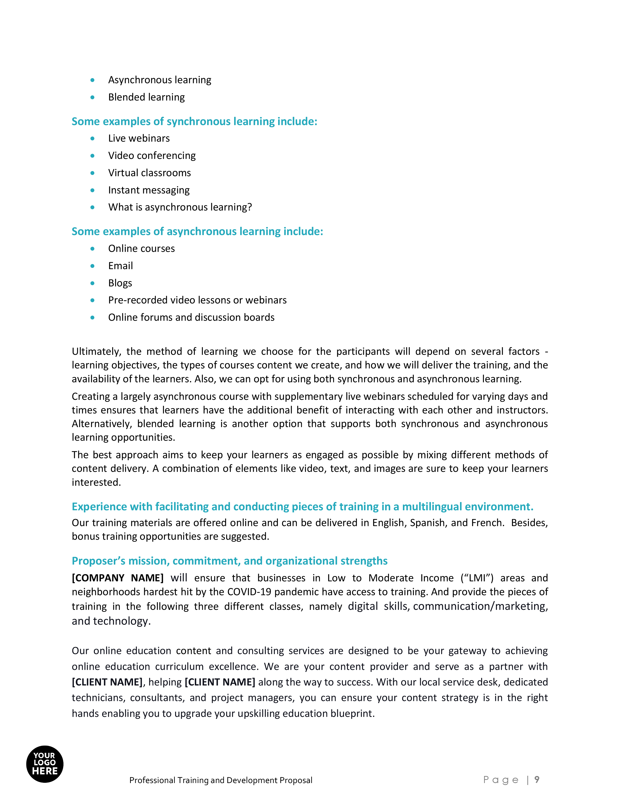 Professional Training and Development Proposal Template - Image 10