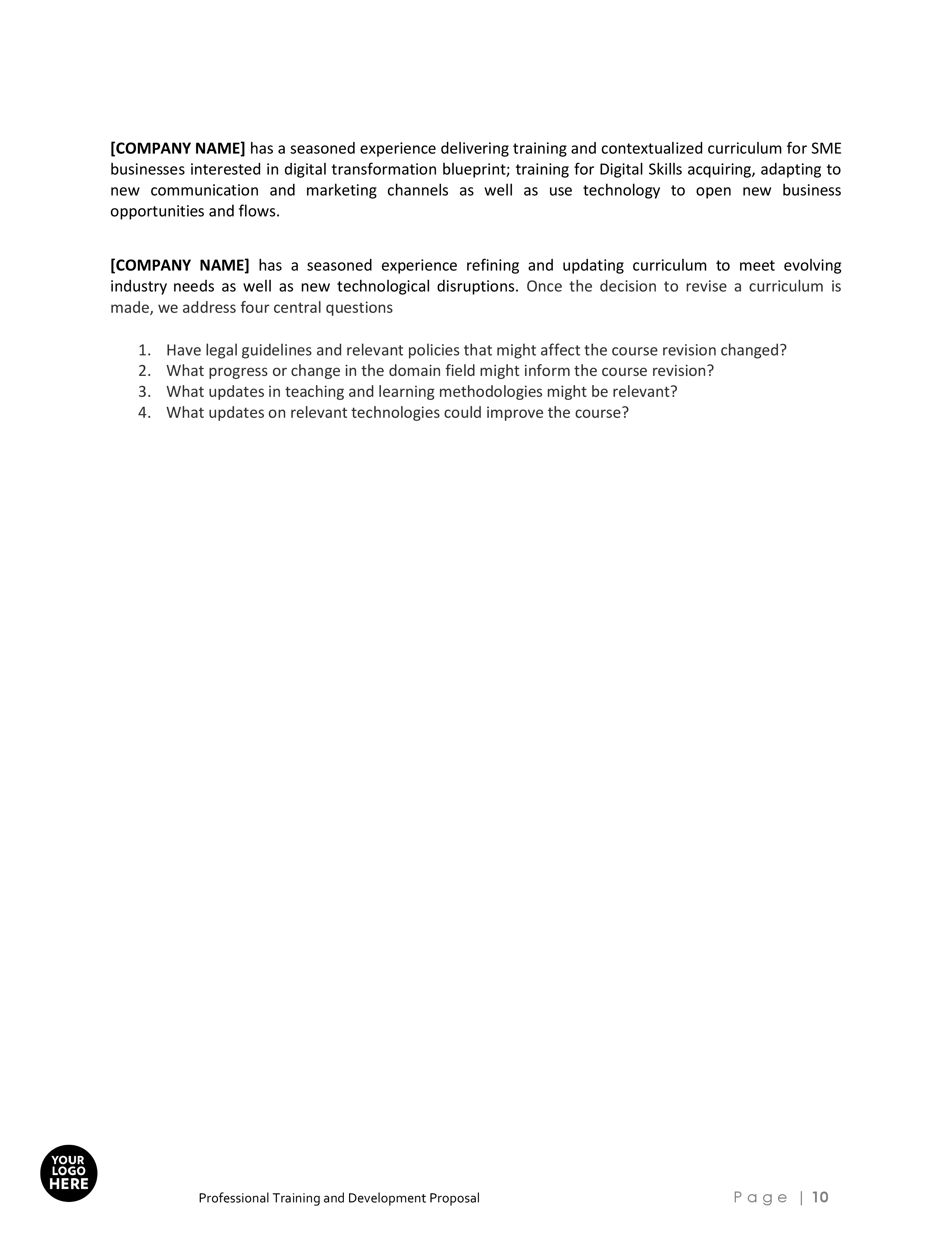 Professional Training and Development Proposal Template - Image 11