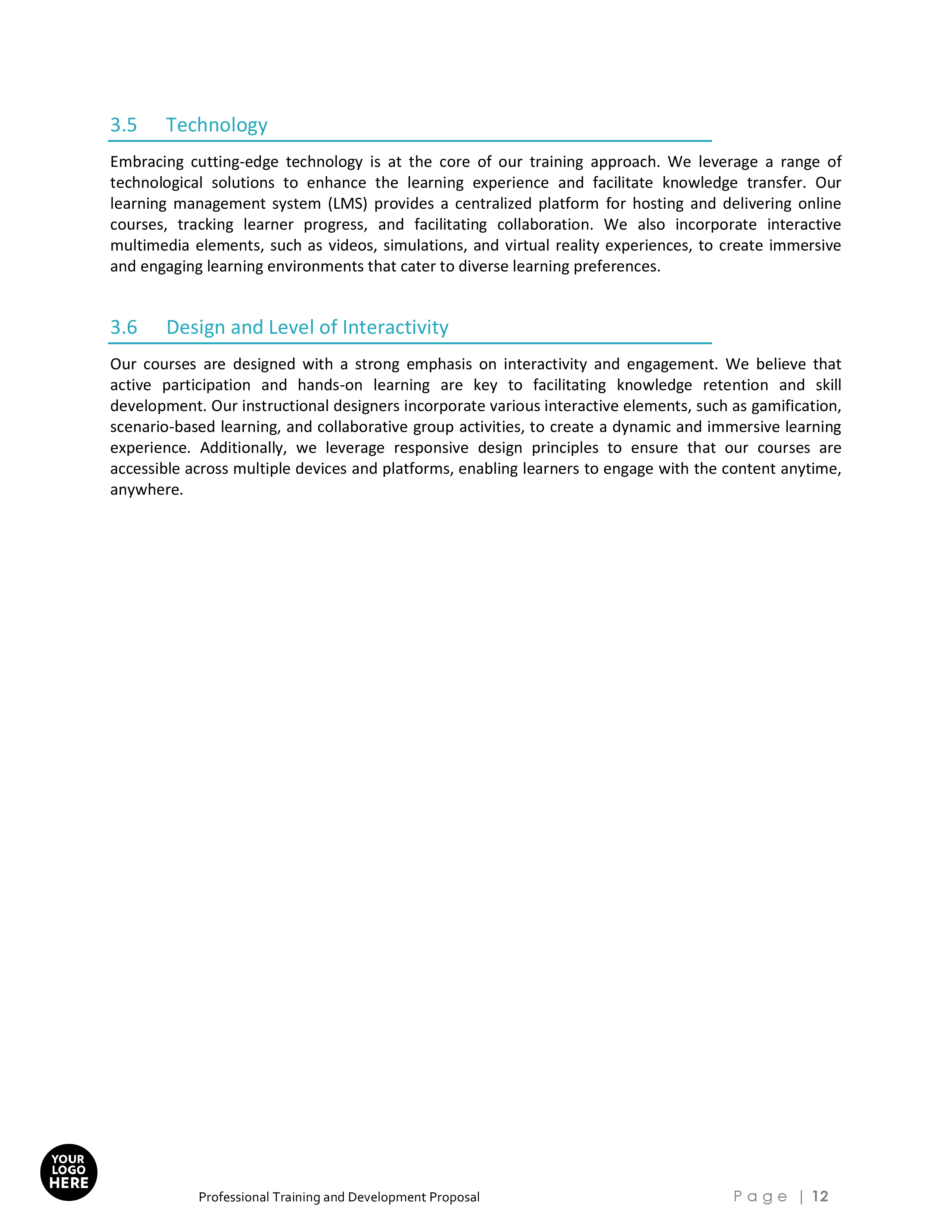 Professional Training and Development Proposal Template - Image 13