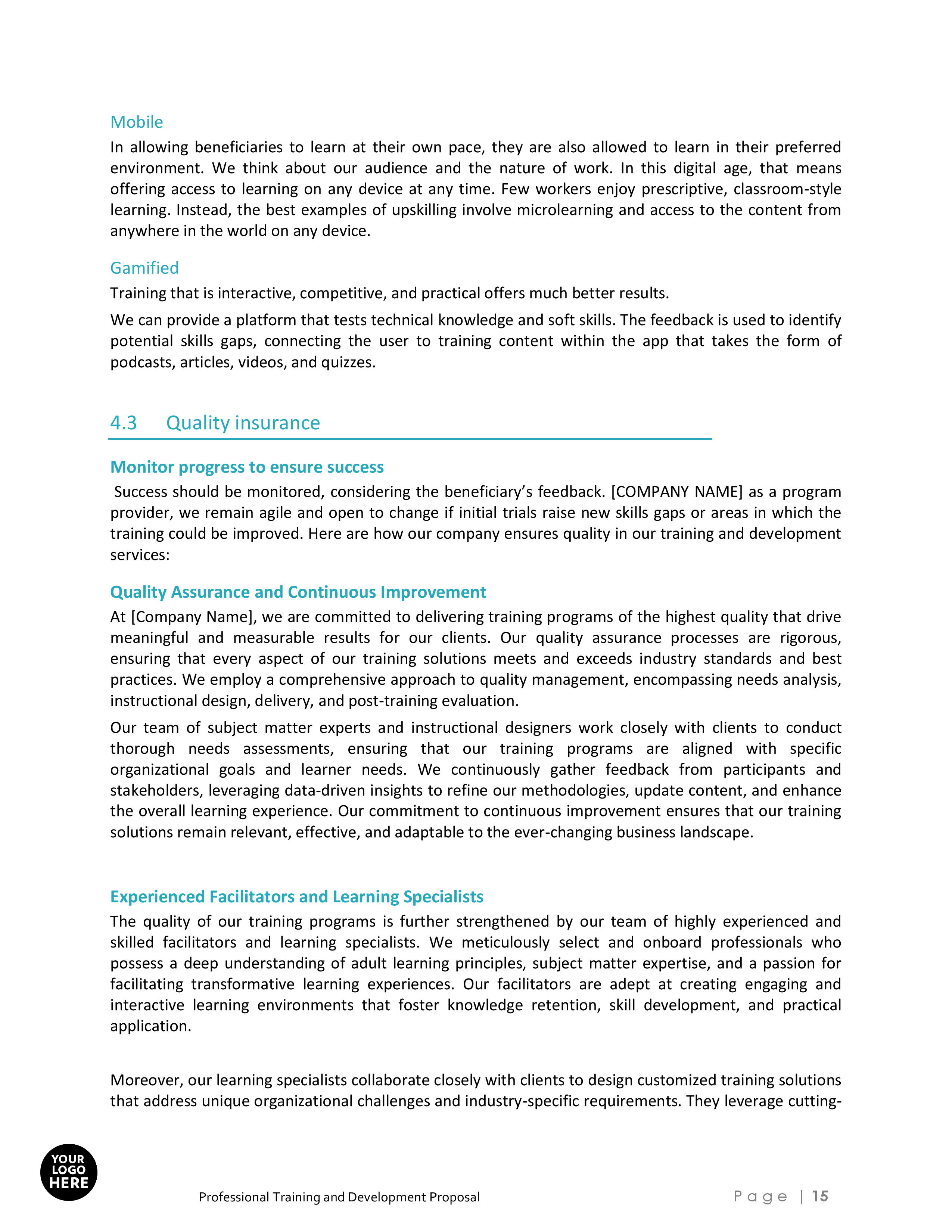 Professional Training and Development Proposal Template - Image 16