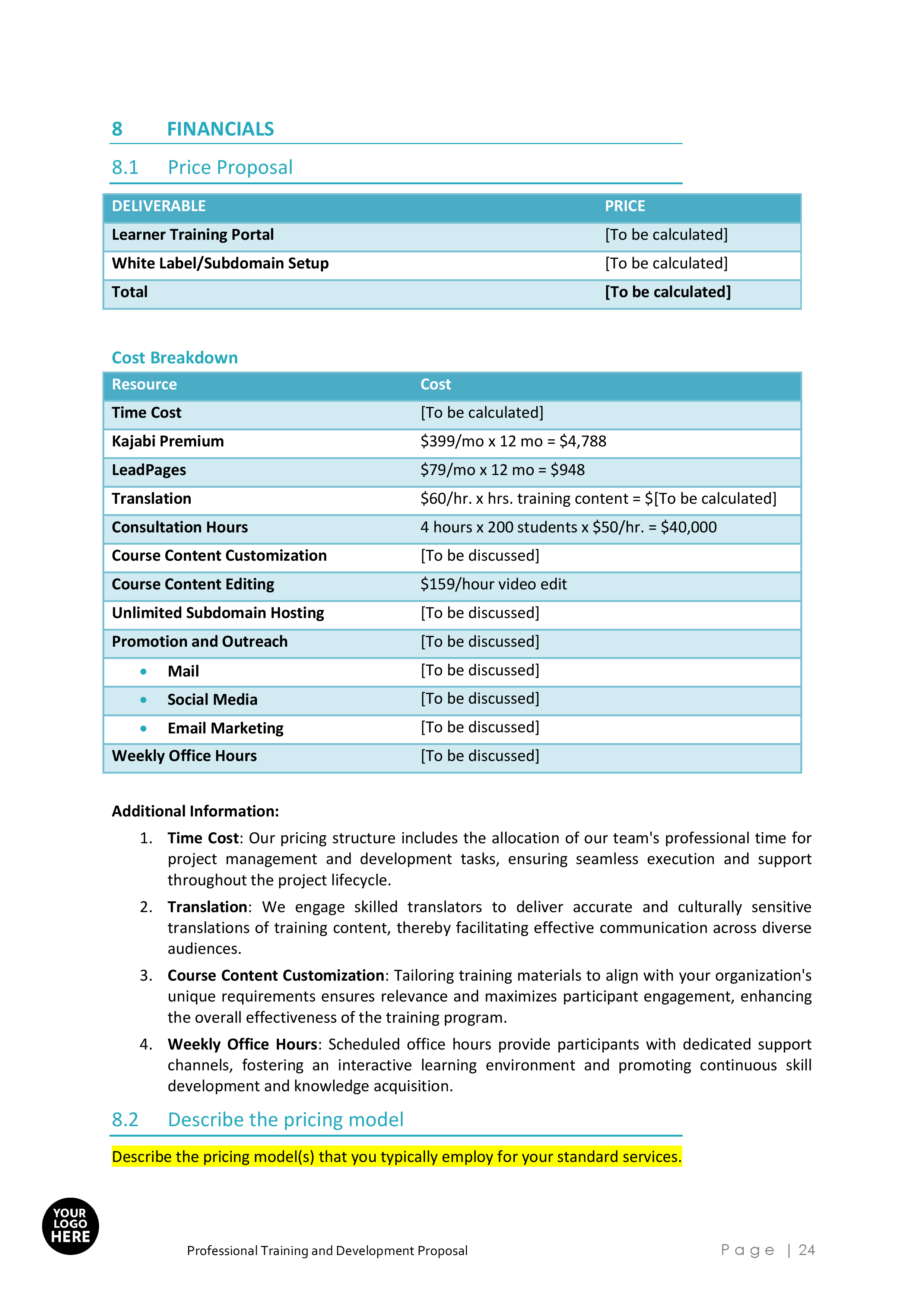 Professional Training and Development Proposal Template - Image 25