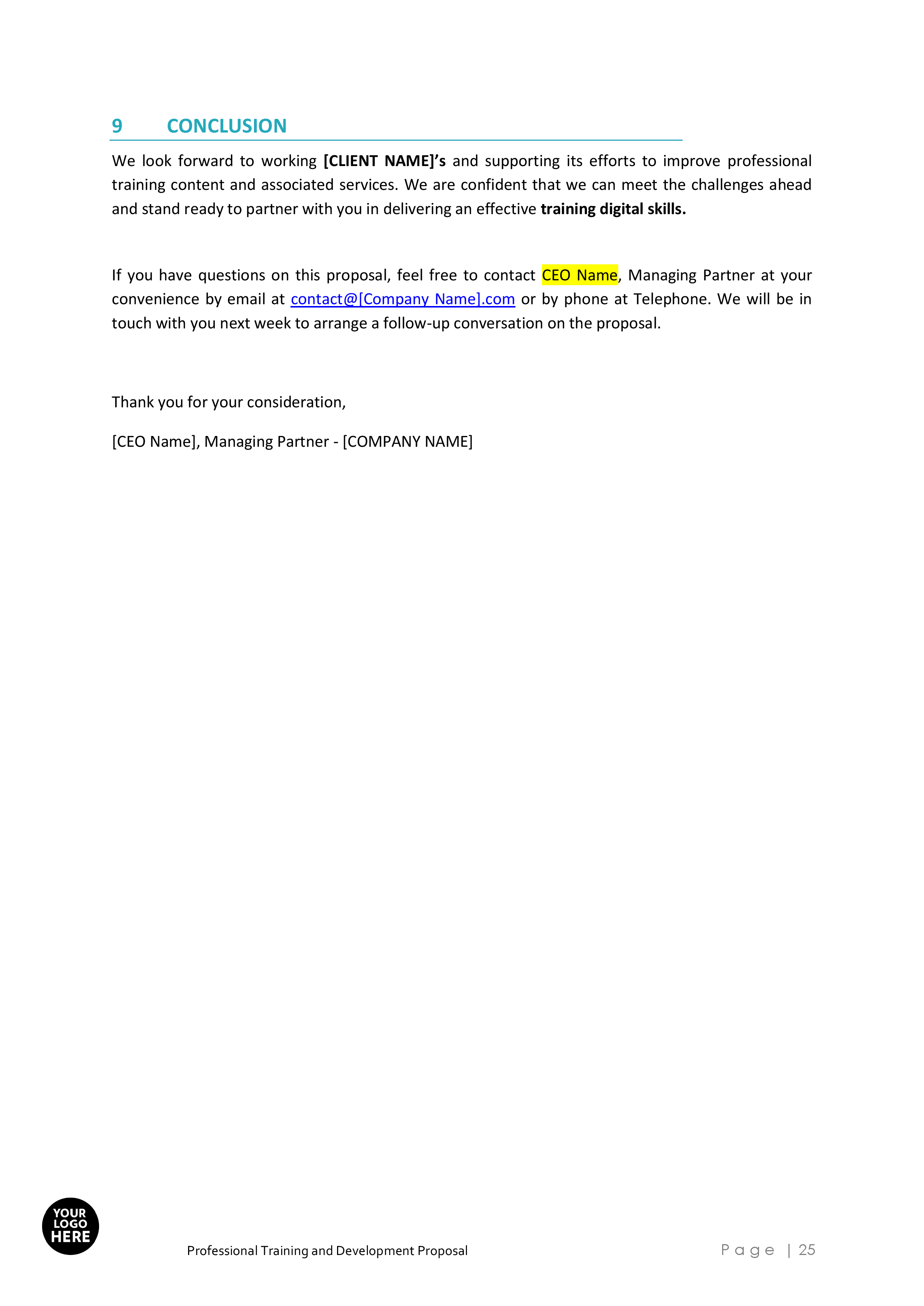 Professional Training and Development Proposal Template - Image 26
