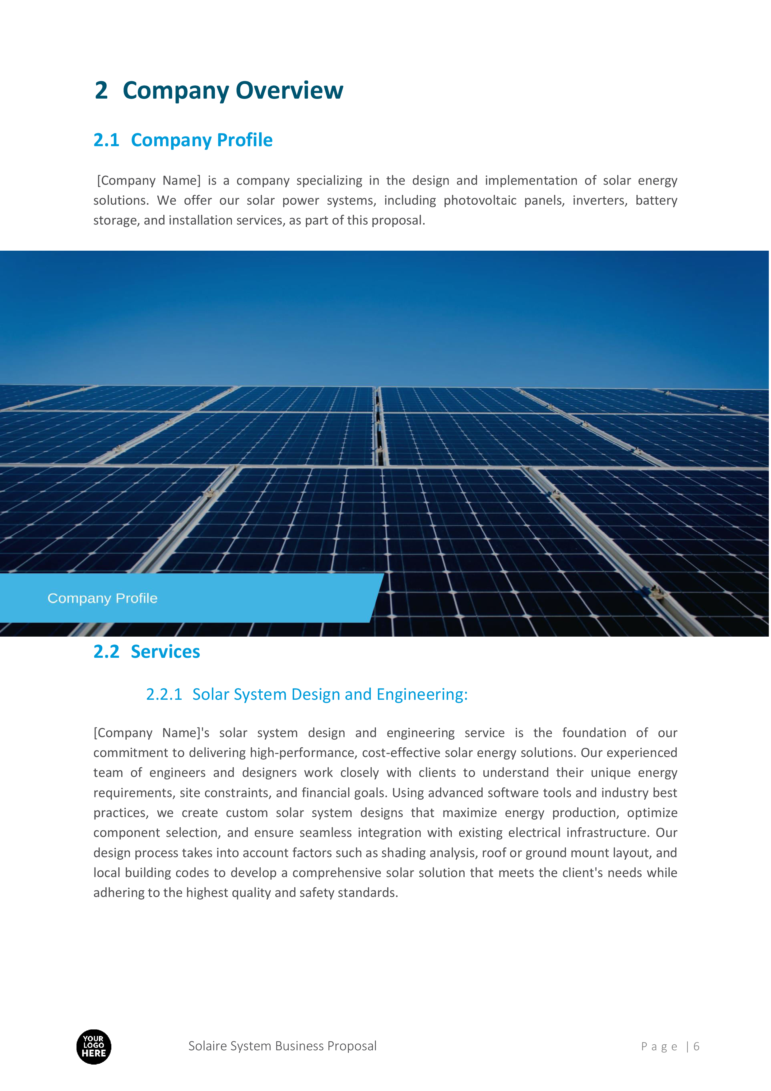 Solar Panel System Installation Business Proposal Template - Image 5