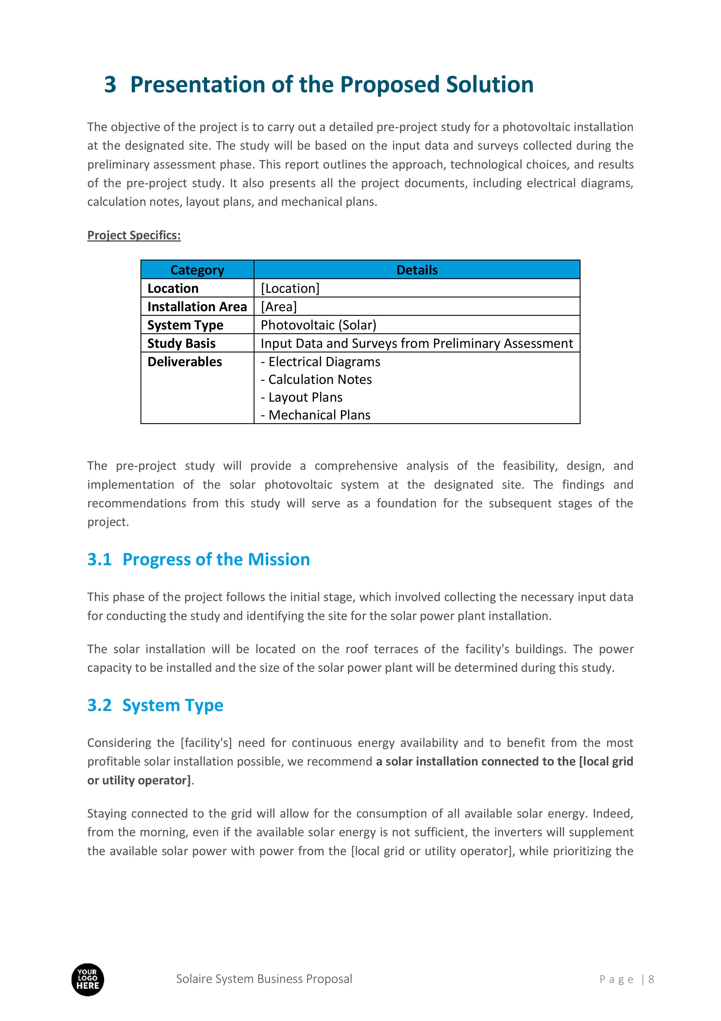 Solar Panel System Installation Business Proposal Template - Image 7