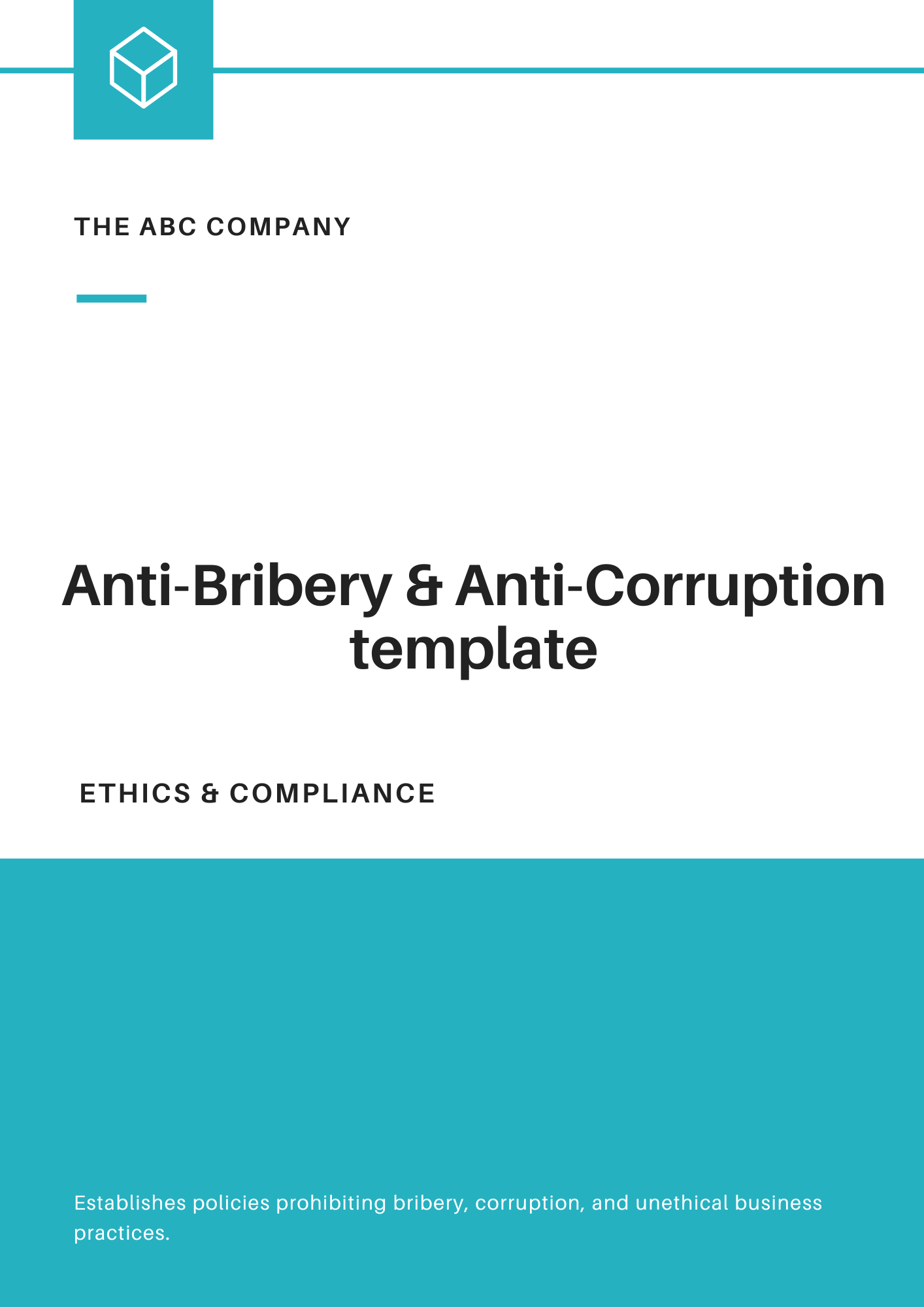 Anti-Bribery & Anti-Corruption Policy Template