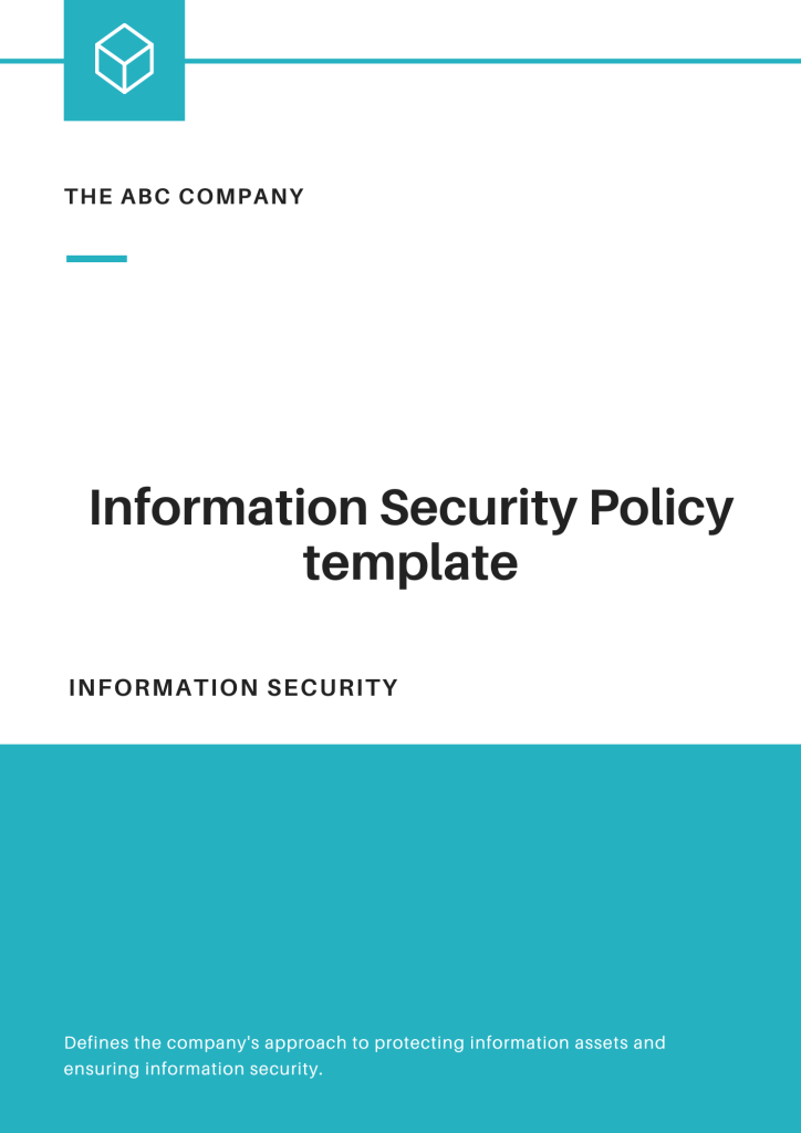 Information Security Policy template - RFPLY - Proposal Templates